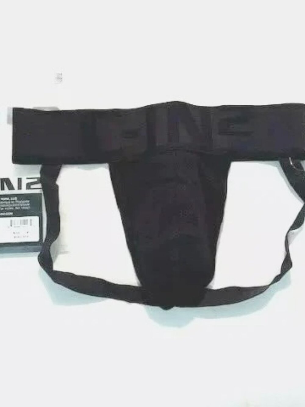 "C-IN2" Size M Cotton Blend C-Theory Athletic Supporter/Jockstrap-Black/Gray